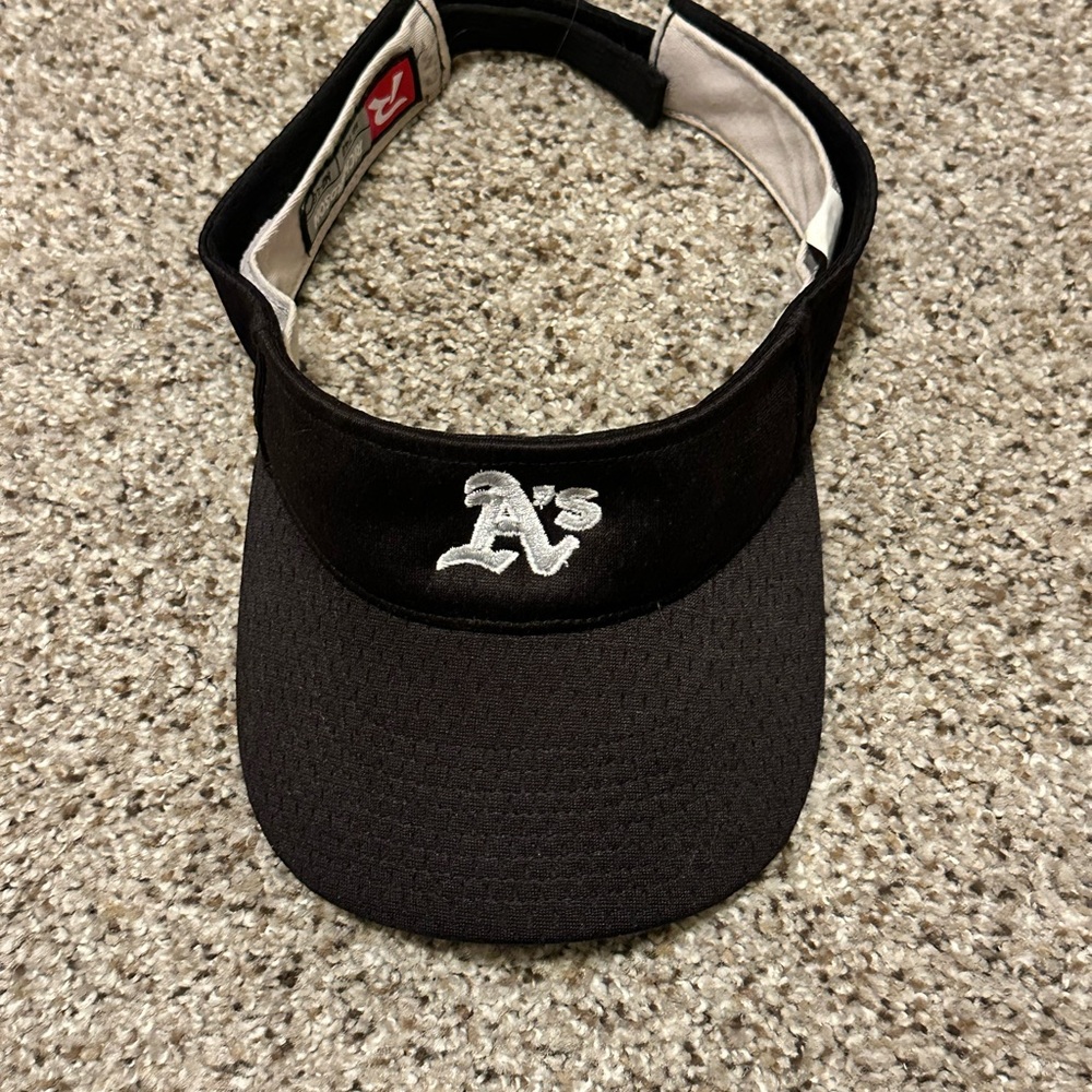 Richardson Black Visor with Embroidered Logo